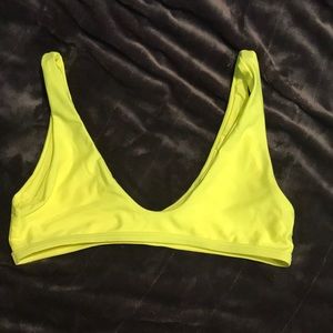 Neon swimsuit top